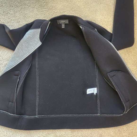 NWOT J. Crew Cotton bomber jacket with tiny hole - Picture 7 of 12